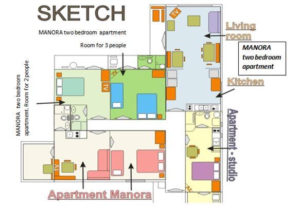 Manora Sucuraj 2 Bedroom Apartment Exterior photo
